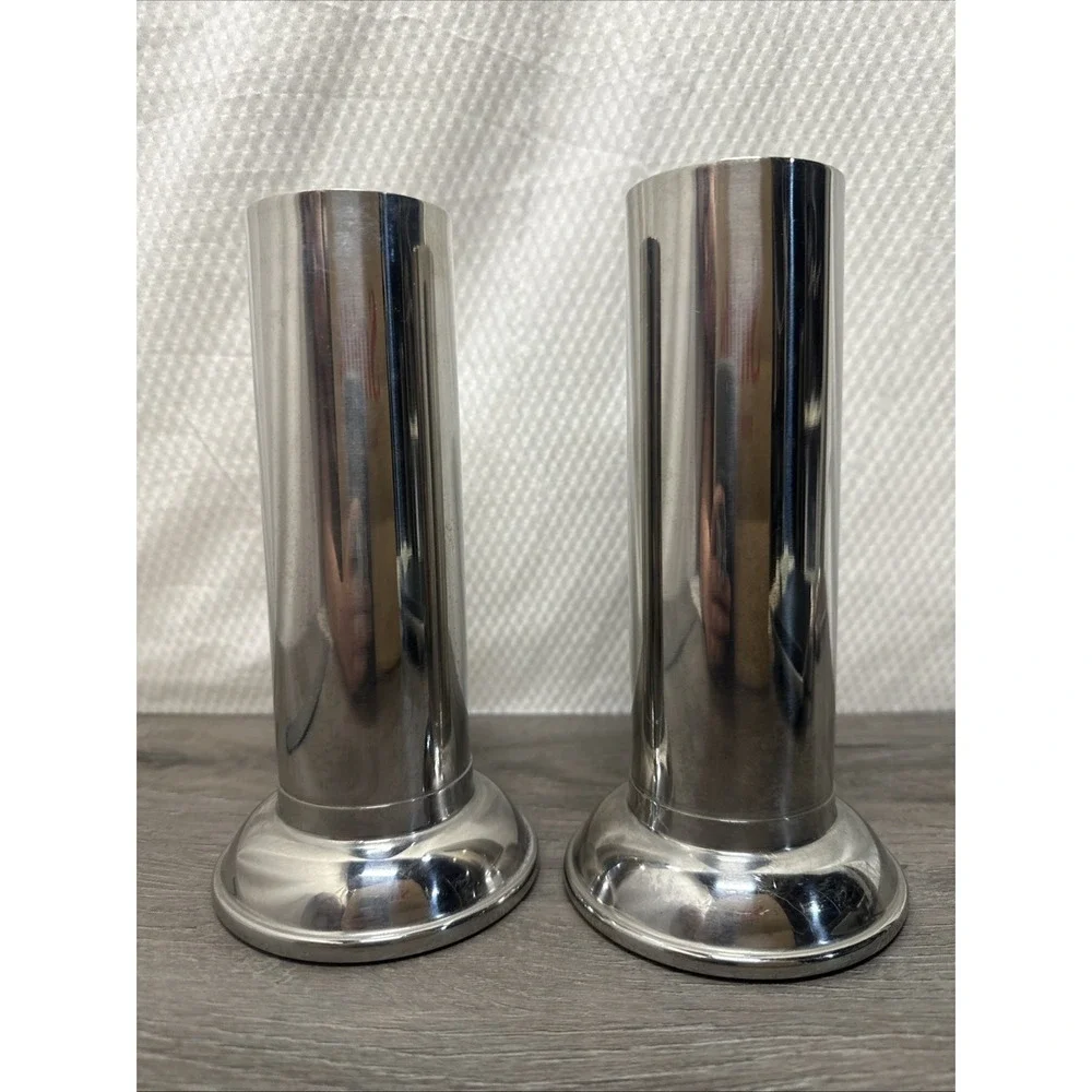 2 Vollrath Vintage Stainless Steel Medical Dental Surgical Instrument Holders